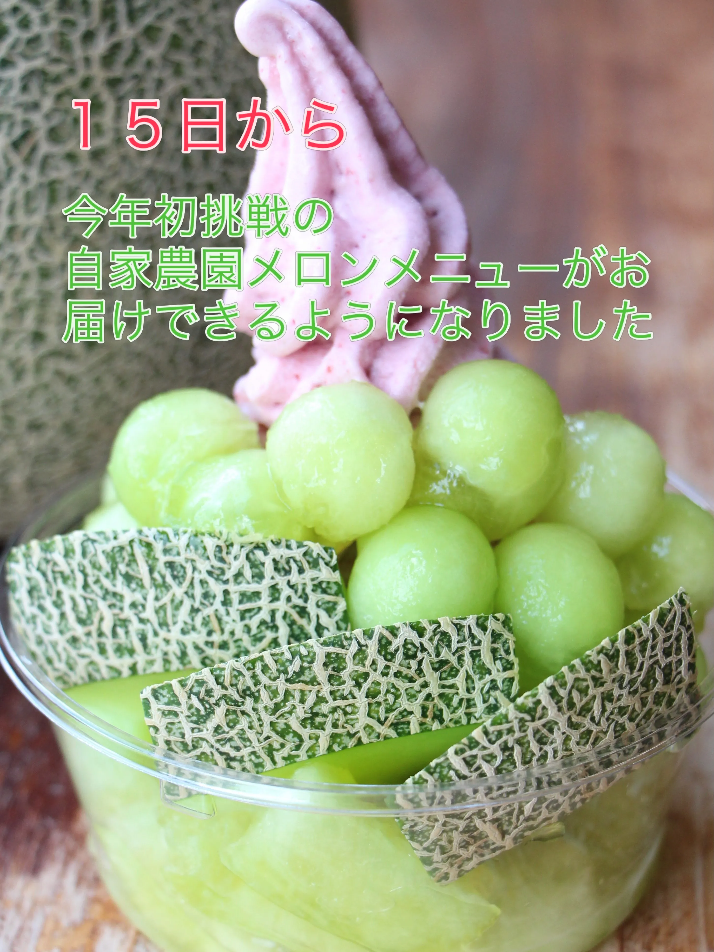 多分星野村で作る販売用メロンは